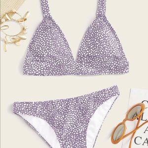Purple Triangle Swimsuit